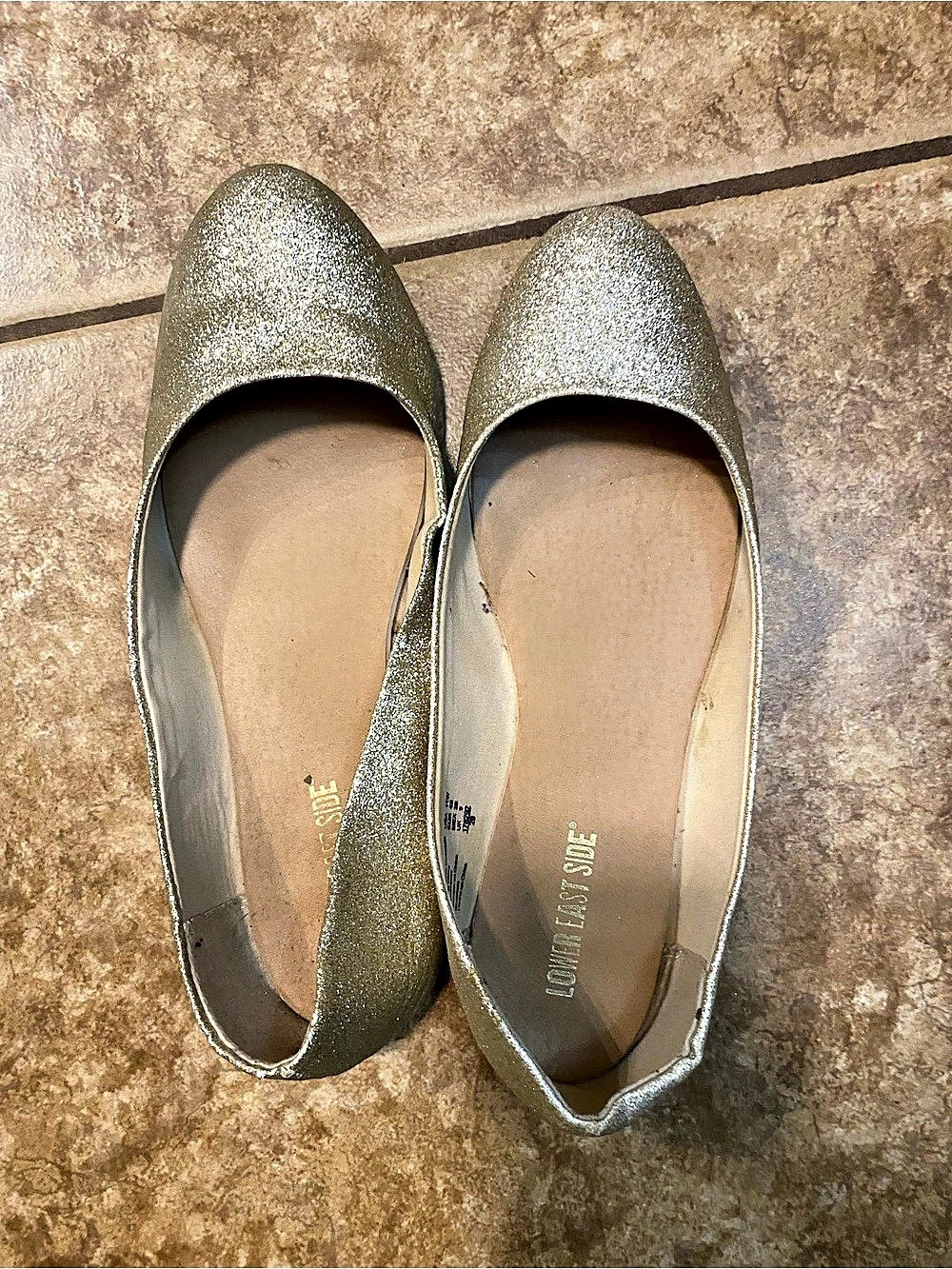 Lower East Side Metallic Ballet Flats Gold US 11
